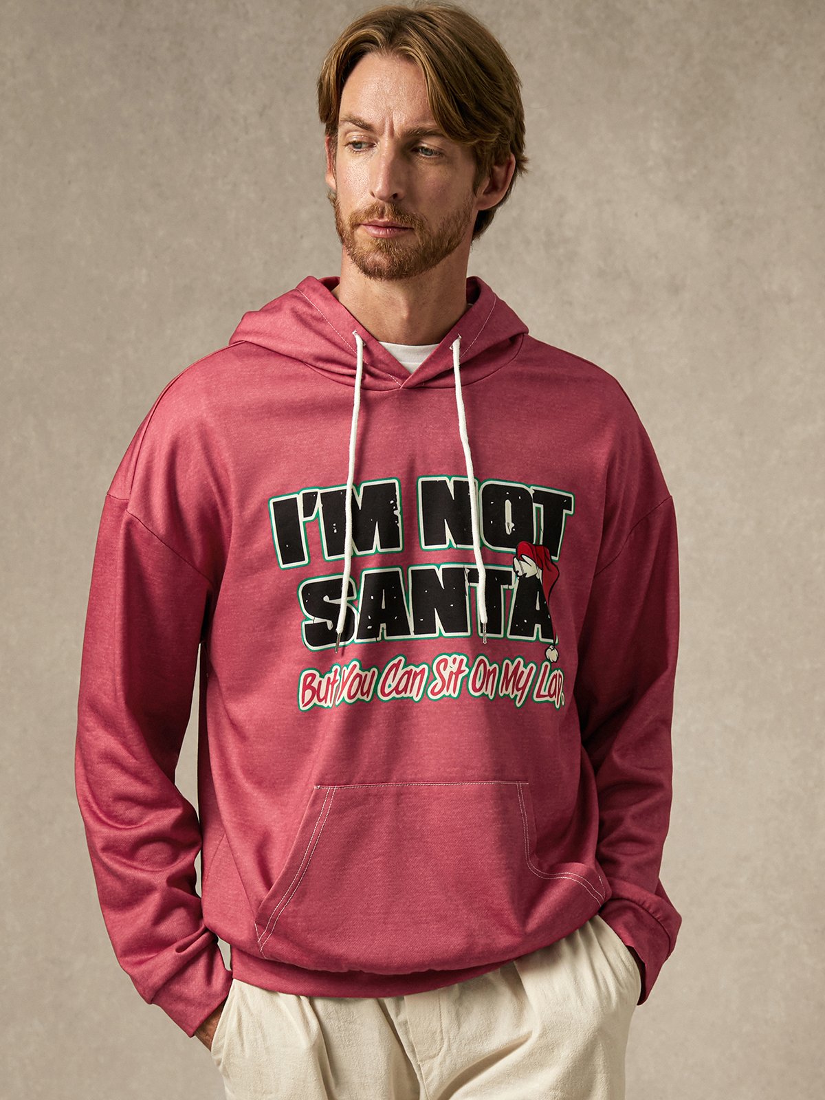 Christmas Text Letters Hoodie Sweatshirt