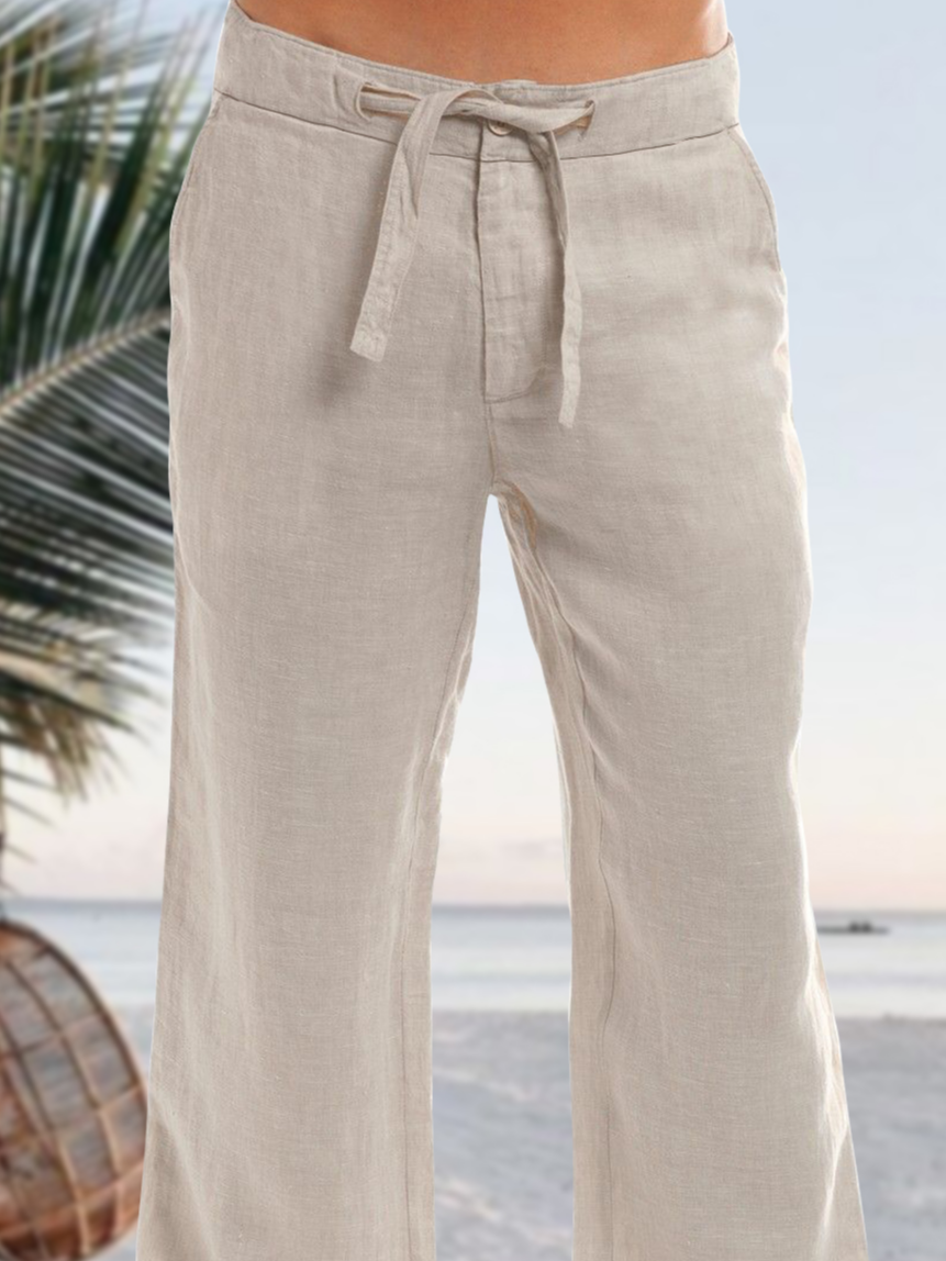 Men's Cotton Linen Casual Trousers