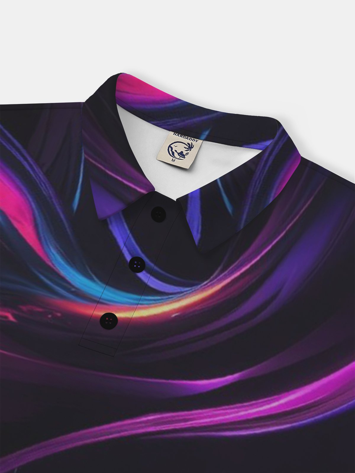 Hardaddy Moisture Wicking Golf Polo 3D Abstract Gradient Geometry