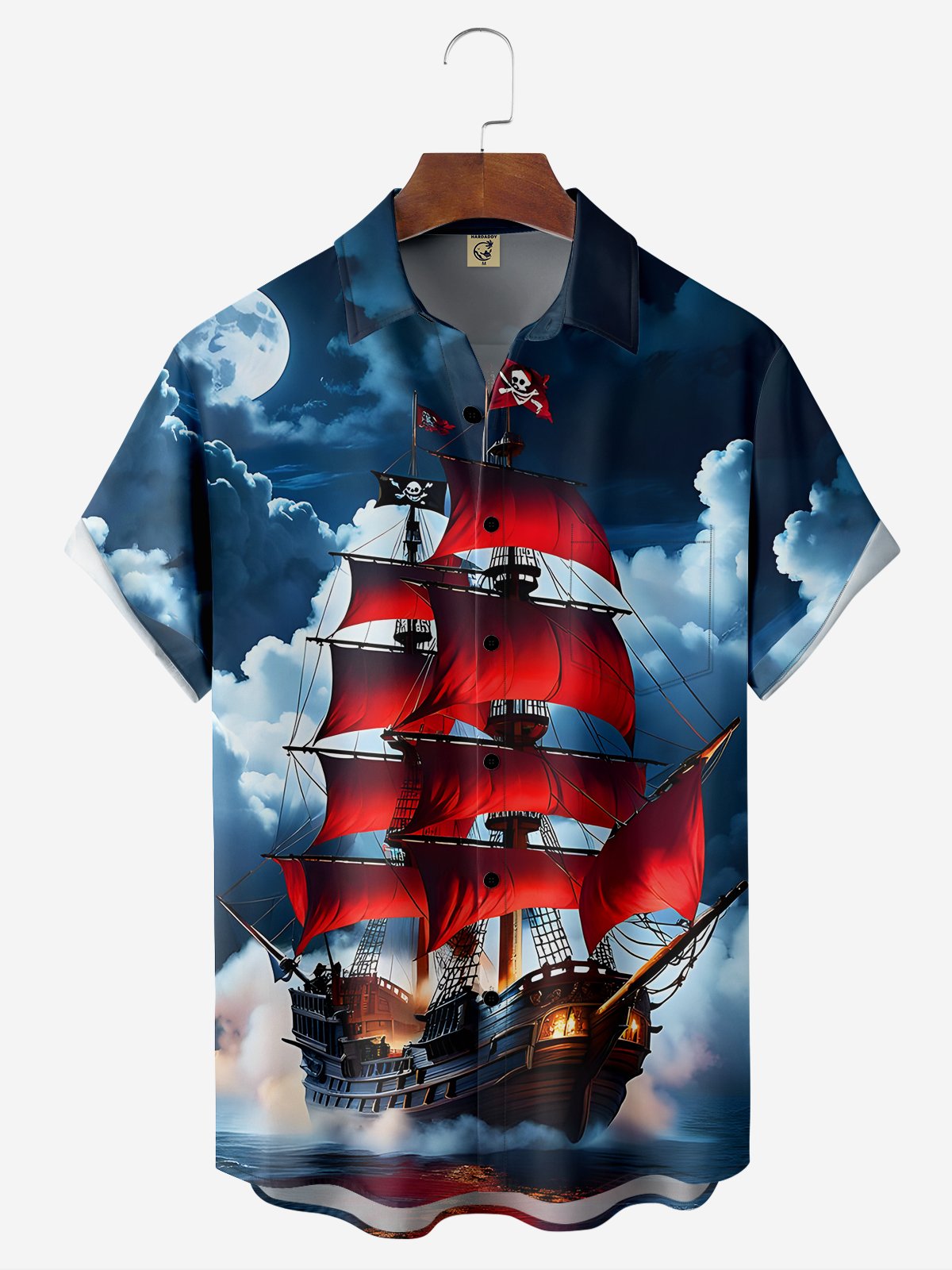 Breathable Sailboat Chest Pocket Casual Shirt