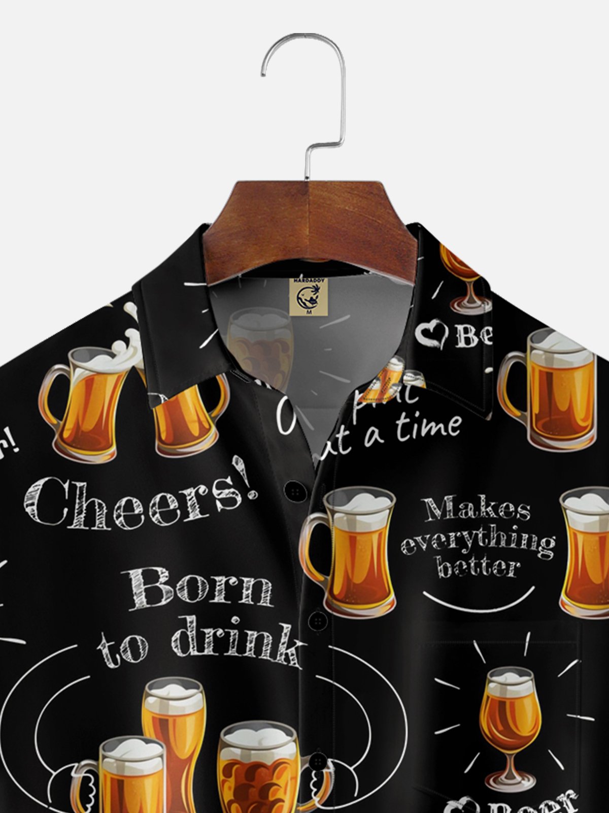 Moisture-wicking Beer Chest Pocket Hawaiian Shirt