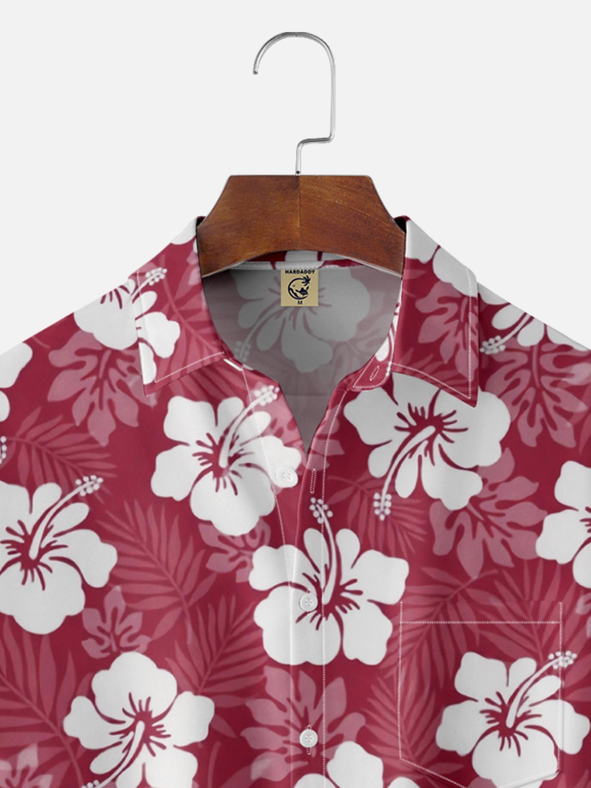 Moisture Wicking Tropical Floral Hawaiian Shirt