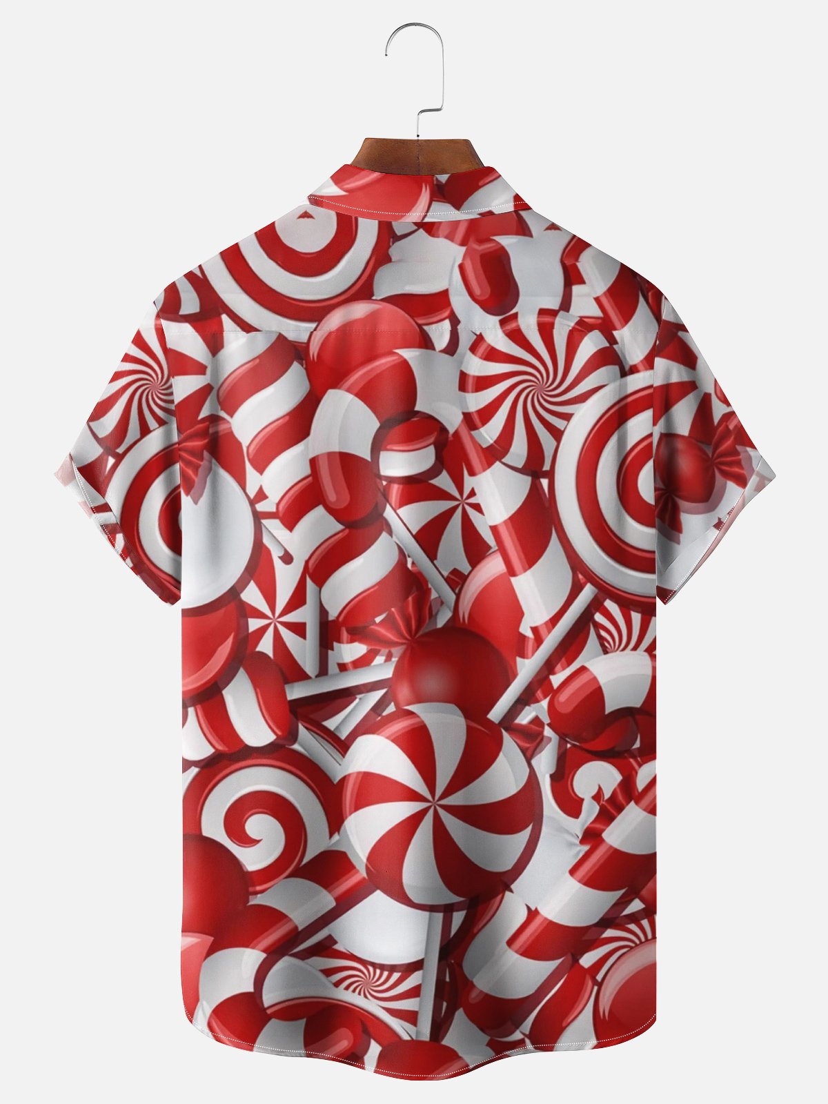 Moisture Wicking Christmas Candy Hawaiian Shirt