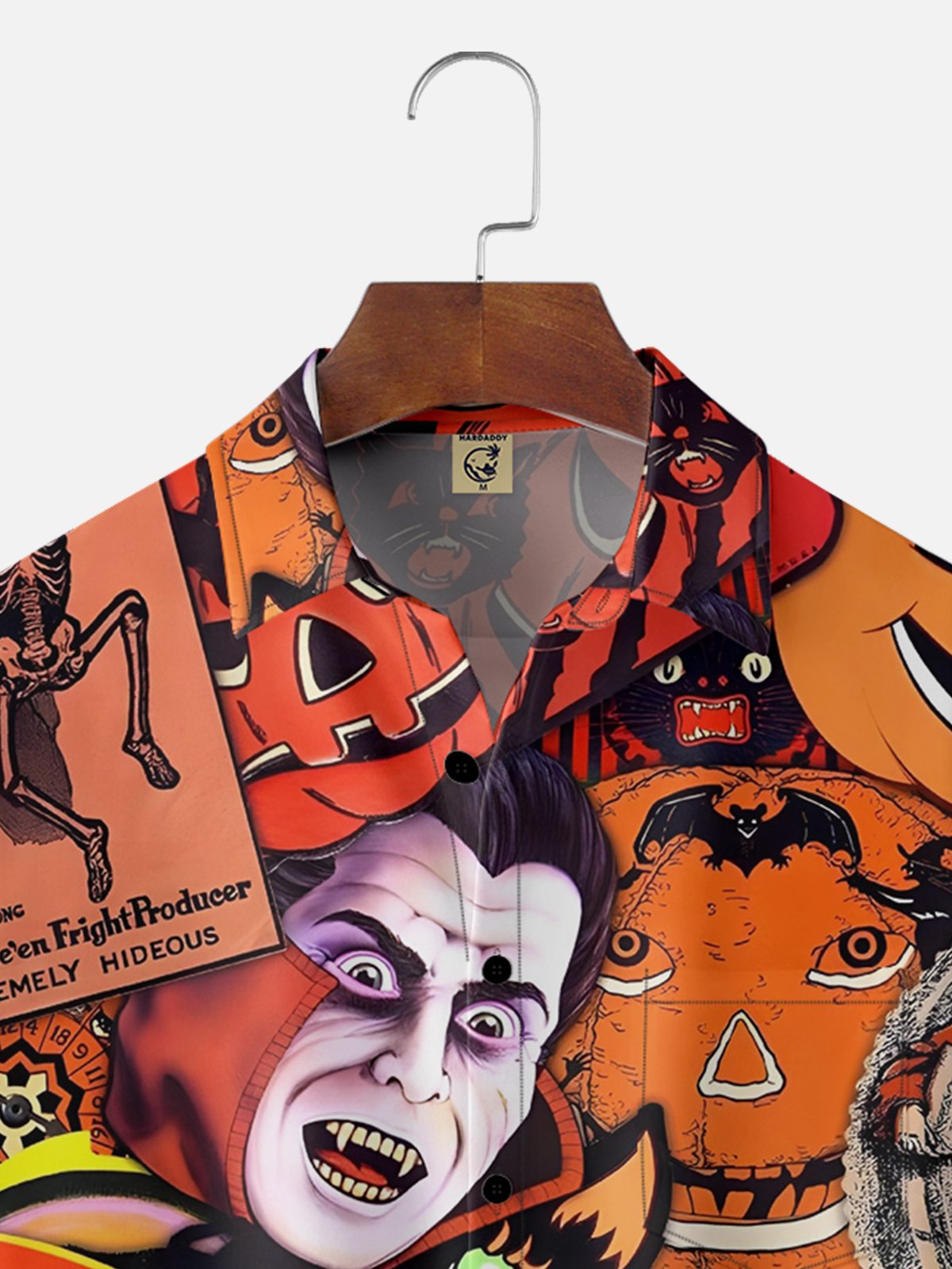 Moisture-wicking Halloween Chest Pocket Casual Shirt