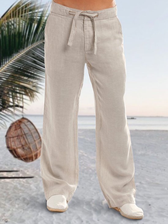 Men's Cotton Linen Casual Trousers