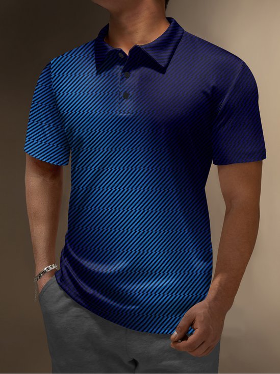 Hardaddy Moisture Wicking Golf Polo 3D Abstract Gradient Geometry