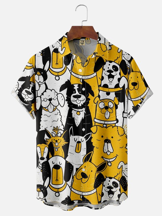 Moisture Wicking Dog Hawaiian Shirt