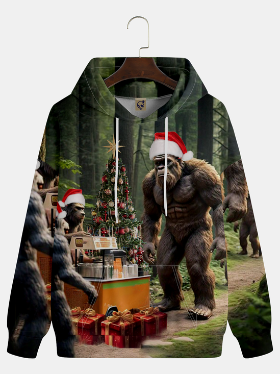 Christmas Bigfoot Party Hoodie Sweatshirt