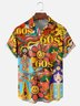 Moisture-wicking 60s Vintage Hippies Music Chest Pocket Casual Shirt