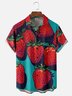 Moisture-wicking Strawberry Chest Pocket Hawaiian Shirt