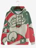 Christmas Fun Santa Print Hoodie Sweatshirt