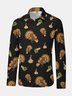 Thanksgiving Gobble Turkey Regular Fit Long Sleeve Holiday Dress Shirt